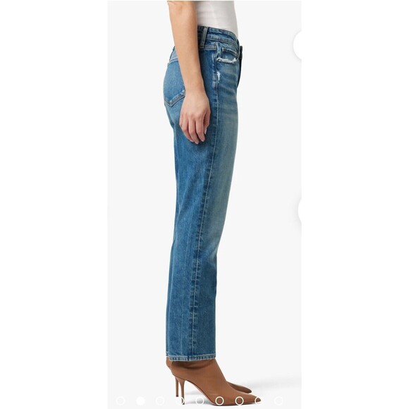 New JOE'S JEANS Women's (28) The LARA Mid Rise Cigarette Ankle Blue Jeans $198 - Picture 4 of 16